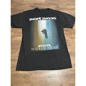 Imagine Dragons Evolve World Tour 2018 Concert Band T Shirt Medium‎ Black M L